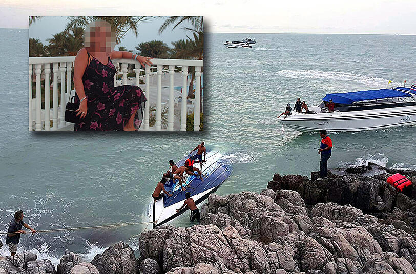 Die Unglücksstelle vor Koh Samui, an der Franzi F. (51) tödlich verunglückte.