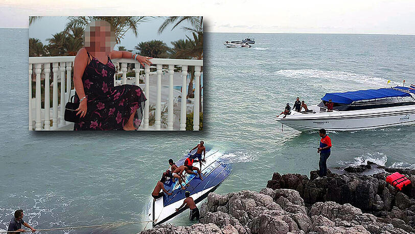 Die Unglücksstelle vor Koh Samui, an der Franzi F. (51) tödlich verunglückte. Die Unglücksstelle vor Koh Samui, an der Franzi F. (51) tödlich verunglückte.