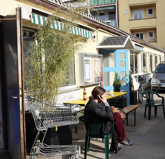 Impressionen aus der Maxvorstadt. Hier ein Hinterhof in der Theresienstraße.