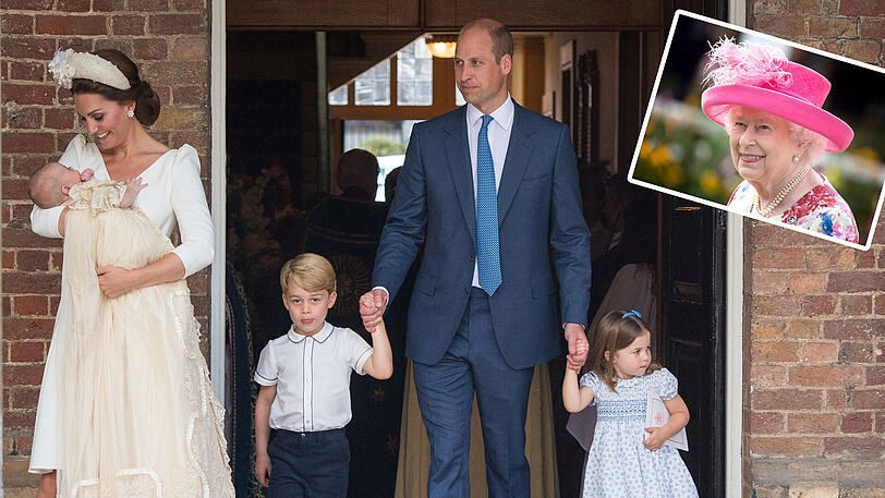 Anstelle von Prinz William und seiner Frau Catherine hat womöglich die Queen das Sorgerecht für die Kinder des Paares.