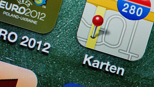 Apps auf einem Smartphone. Apps auf einem Smartphone.