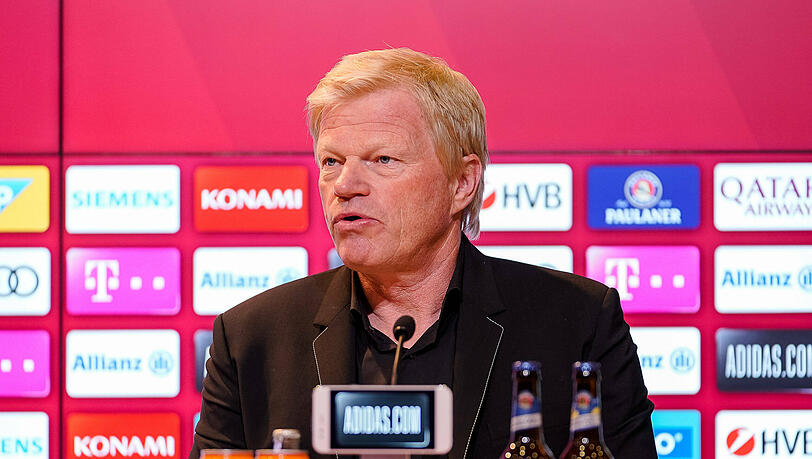 Oliver Kahn am Mittwoch bei der Vorstellung von Julian Nagelsmann.