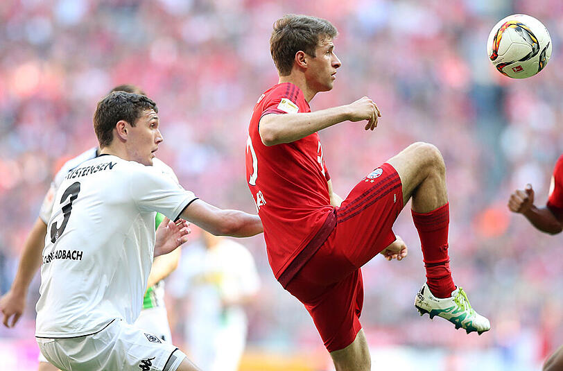 Thomas Müller: Note 3. Gegen Atlético hätte es so ein krummes Ding gebraucht: Mogelte in der Anfangsphase einen Kopfball rein (6.), wie es eben nur Müller kann. Schon sein 20. Saisontor. Der Treffer zur 26. Meisterschaft? Nein, da hatte Hahn etwas dagegen.