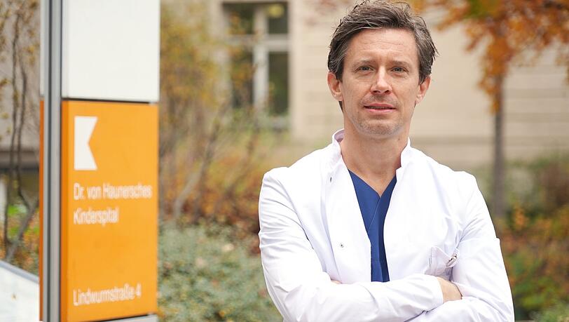 Florian Hoffmann ist Oberarzt im Dr. von Haunerschen Kinderspital am Goetheplatz in München.