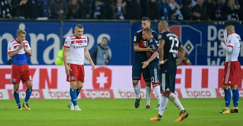 Die Bayern taten sich gegen den HSV sehr schwer.