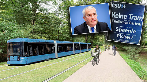 So soll die Tram einmal aussehen &ndash; zumindest nach aktuellen Angaben der MVG. Ludwig Spaenle ist dagegen.