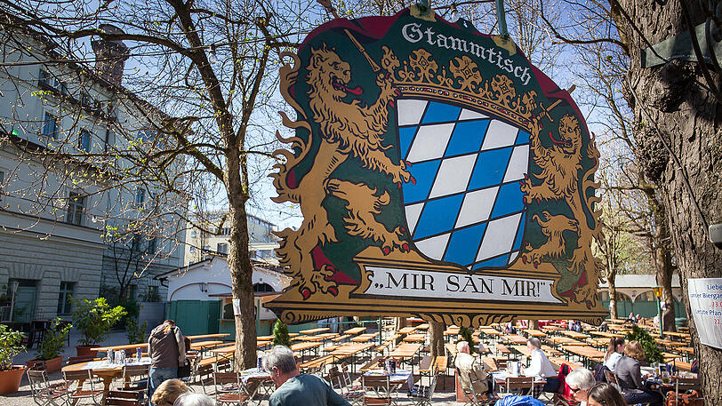 Der Biergarten am Wiener Platz.