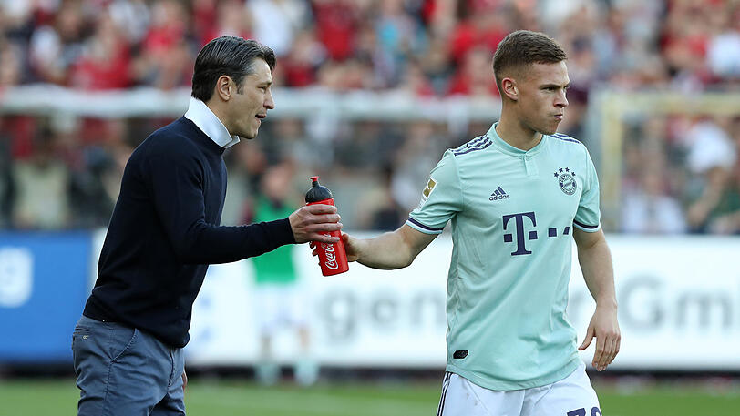 Steht hinter Trainer Niko Kovac (l.): Joshua Kimmich.