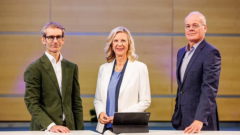 Björn Wilhelm, Programmdirektor Kultur beim BR (von links), Katja Wildermuth, BR-Intendantin, und Thomas Hinrichs, BR-Informationsdirektor. Björn Wilhelm, Programmdirektor Kultur beim BR (von links), Katja Wildermuth, BR-Intendantin, und Thomas Hinrichs, BR-Informationsdirektor.