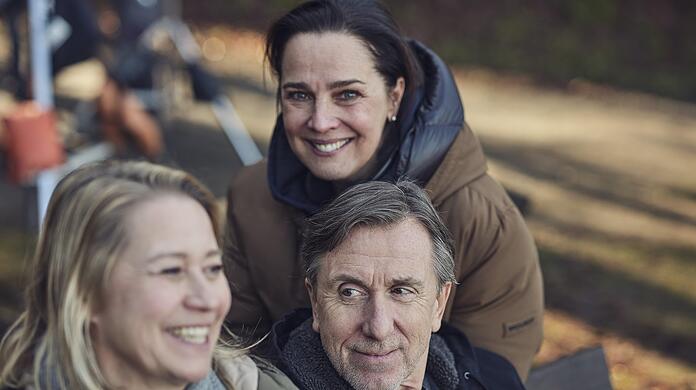 Beim Dreh: Désirée Nosbusch, Tim Roth und Trine Dyrholm.