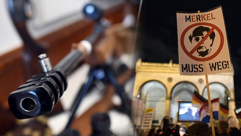 Ein Schützenverein als legale Maskerade für Bewaffnung von gewaltbereiten Pegida-Anhängern? Die Anschuldigungen gegen "Die Bayerische Schießsportgruppe München" wiegen schwer. Ein Schützenverein als legale Maskerade für Bewaffnung von gewaltbereiten Pegida-Anhängern? Die Anschuldigungen gegen "Die Bayerische Schießsportgruppe München" wiegen schwer.