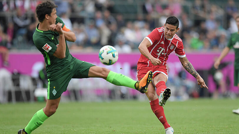 James Rudriguez mit einem kräftigen Schuss.