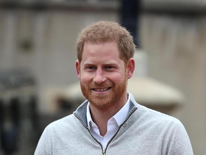 Prinz Harry als stolzer Vater.
