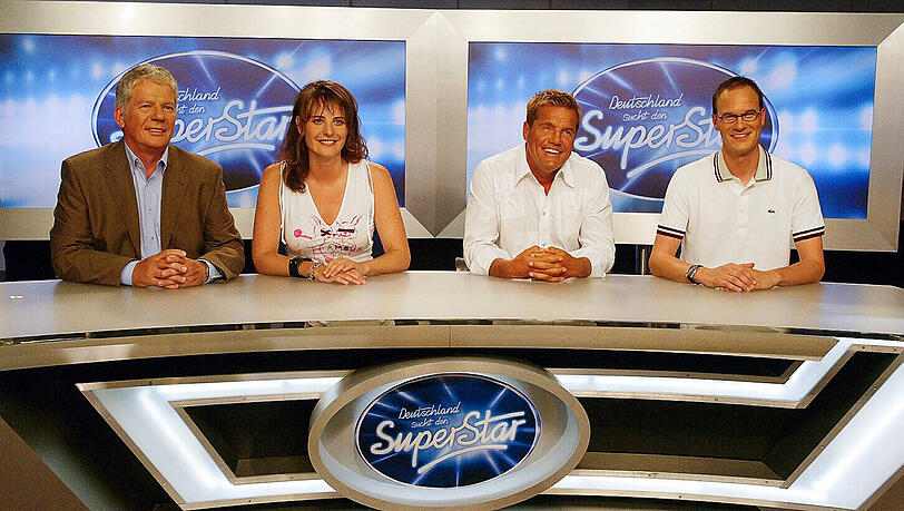 Die vierköpfige Jury der ersten Staffel von "Deutschland sucht den Superstar" rund um Dieter Bohlen galt es für Daniel Lopes zu überzeugen.
