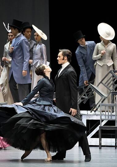 Szenen aus Christian Spucks Tanz-Version von "Anna Karenina" mit dem Bayerischen Staatsballett im Nationaltheater.