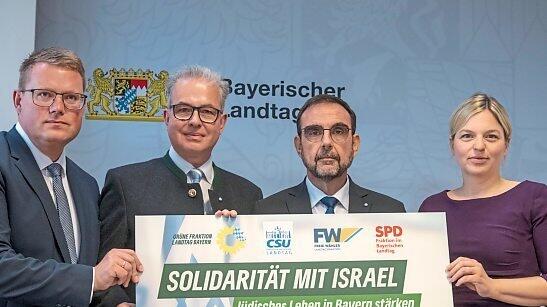 Die Fraktionsvorsitzenden im bayerischen Landtag.