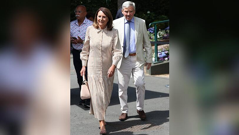 Carole und Michael Middleton besuchten den achten Tag in Wimbledon.
