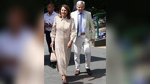 Carole und Michael Middleton besuchten den achten Tag in Wimbledon.