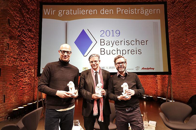 Bayerischer Buchpreis 2019: Die drei Preisträger: Joachim Meyerhoff, Jan-Werner Müller und David Wagner (von links).