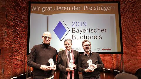 Bayerischer Buchpreis 2019: Die drei Preisträger: Joachim Meyerhoff, Jan-Werner Müller und David Wagner (von links).