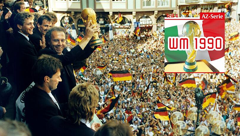 „Gehts naus, spuits Fuaßboi!“: Der Plan von Beckenbauer ging auf – und der Trainer kehrte mit dem WM-Pokal nach Deutschland zurück. „Gehts naus, spuits Fuaßboi!“: Der Plan von Beckenbauer ging auf – und der Trainer kehrte mit dem WM-Pokal nach Deutschland zurück.