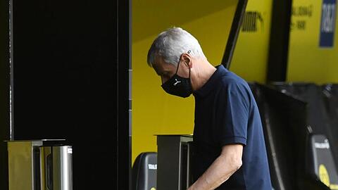 Dortmunds Trainer Lucien Favre.
