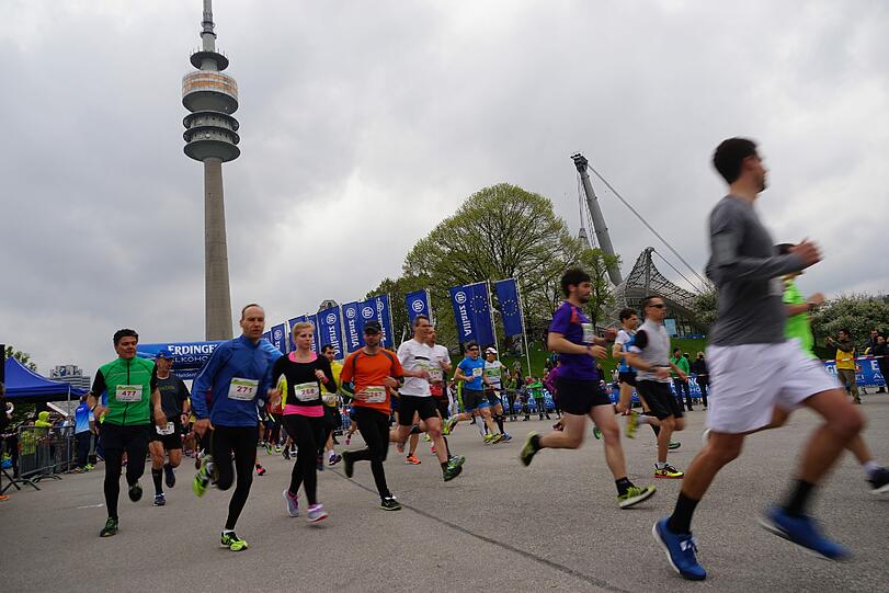 Bereits zum 12. Mal fand der Halbmarathon im Olympiapark statt. Die Bilder.