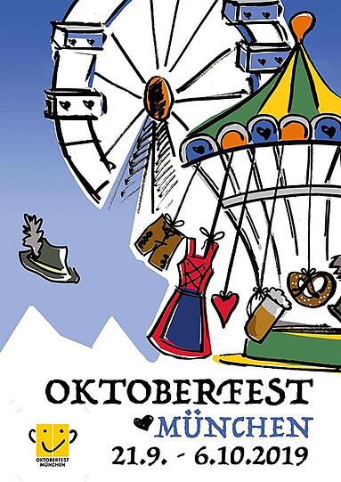 Welches Motiv wird zum Wiesnplakat 2019? 52 Motive stehen insgesamt online zur Auswahl.