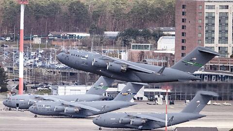 Die US-Airbase in Ramstein ist die zentrale Luftdrehscheibe f&uuml;r Europa und den Nahen Osten. (Archivbild)
