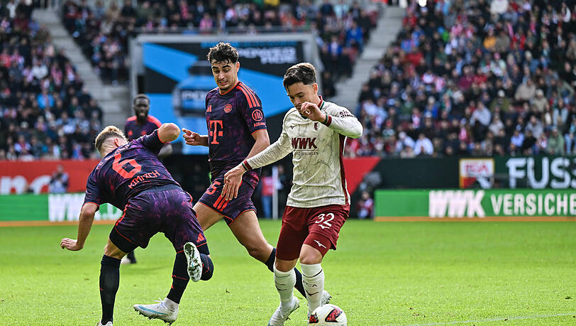 Das Duo durfte gegen Augsburg von Beginn an ran: Joshua Kimmich und Aleksandar Pavlovic. Das Duo durfte gegen Augsburg von Beginn an ran: Joshua Kimmich und Aleksandar Pavlovic.