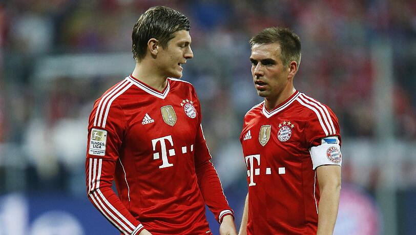Trauert Toni Kroos nicht nach: Philipp Lahm (r.) Trauert Toni Kroos nicht nach: Philipp Lahm (r.)