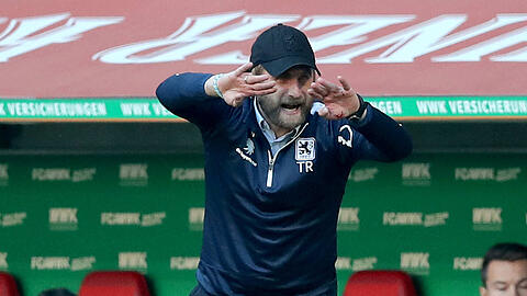 Ein unermüdlicher Arbeiter an der Seitenlinie: Löwen-Coach Daniel Bierofka.