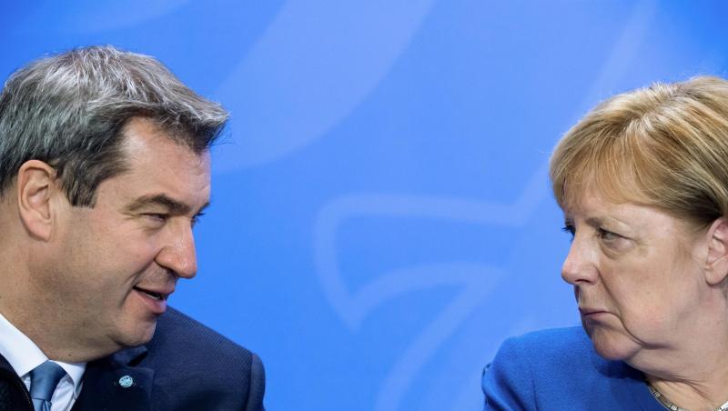 Kanzlerin Angela Merkel (CDU) und CSU-Chef Markus Söder haben Grund zur Freude. Kanzlerin Angela Merkel (CDU) und CSU-Chef Markus Söder haben Grund zur Freude.