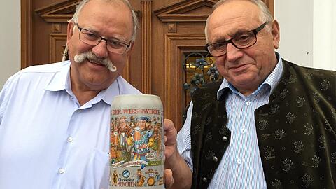 Die Wiesnwirte "Wiggerl" Hagn (Löwenbräuzelt) und Toni Roiderer (Hackerzelt) (r.) sorgen momentan für Negativschlagzeilen.