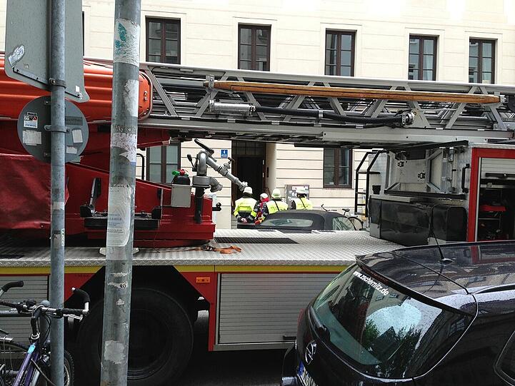 Schon wieder ein Großeinsatz in Haidhausen. Die Bilder vom Einsatzort.