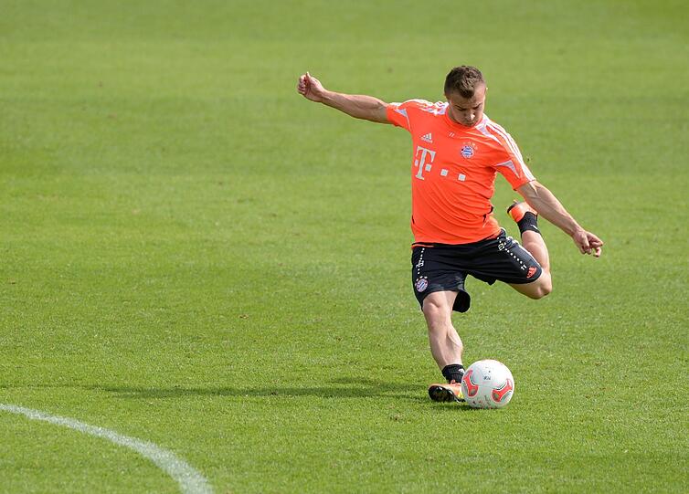 Xherdan Shaqiri beim Schusstraining.