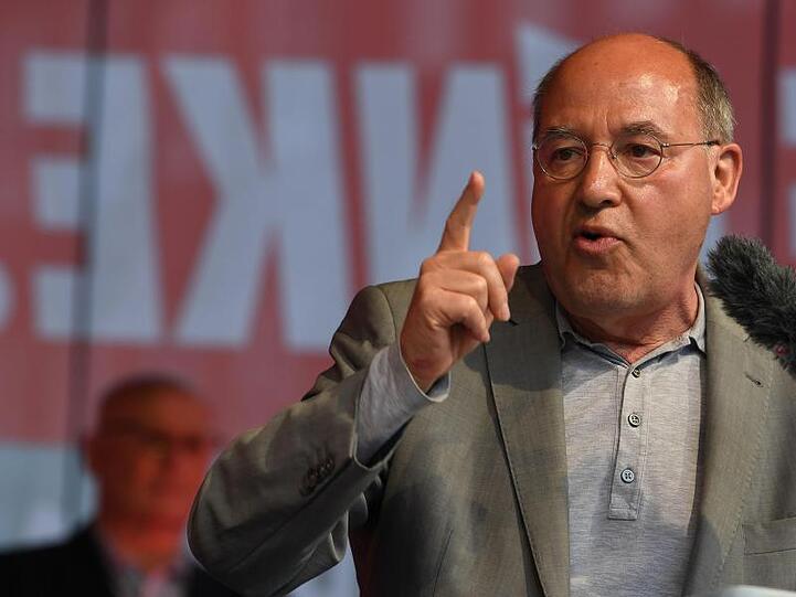 Gregor Gysi im April bei der Auftaktkundgebung der Linkspartei zur Europawahl.