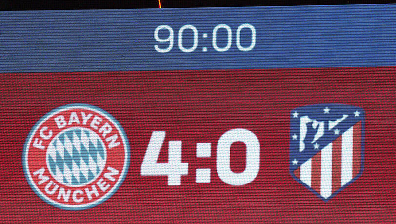 Kann man stehen lassen: Bayern schickt Atlético Madrid mit 4:0 nach Hause. Kann man stehen lassen: Bayern schickt Atlético Madrid mit 4:0 nach Hause.
