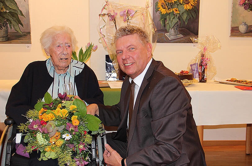 Die Jubilarin gemeinsam mit Münchens OB Dieter Reiter.