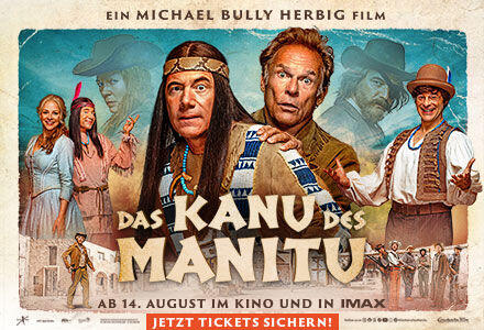 Ist dieser Look wirklich neu? Ein Werbeplakat für "Das Kanu des Manitu".