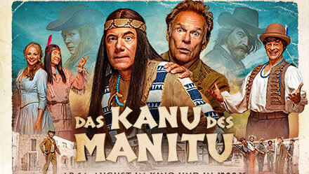 Ist dieser Look wirklich neu? Ein Werbeplakat für "Das Kanu des Manitu". Ist dieser Look wirklich neu? Ein Werbeplakat für "Das Kanu des Manitu".