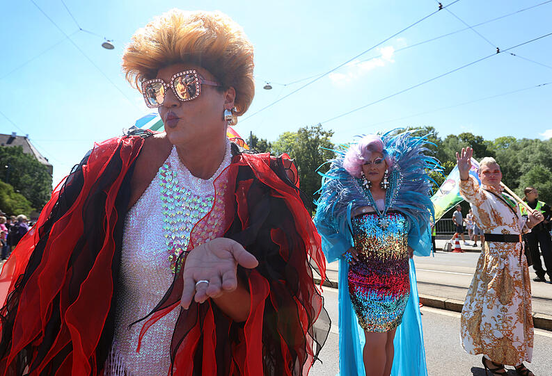Bunte Parade in München: Die Bilder vom Christopher Street Day 2022.