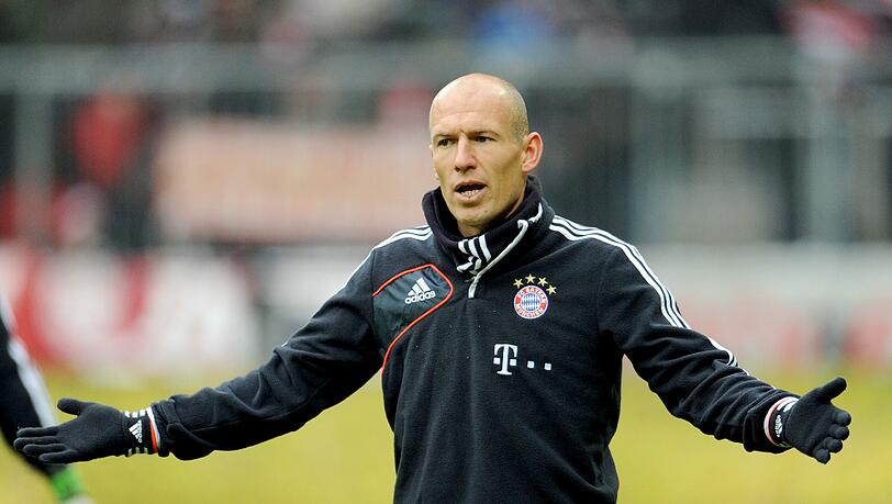 Trainiert wieder nach seiner Muskelverletzung: Arjen Robben. Trainiert wieder nach seiner Muskelverletzung: Arjen Robben.
