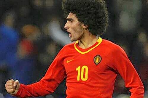 Spielte Paul Breitner etwa mal für Belgien? Nein, das ist der aktuelle Nationalspieler Marouane Fellaini (22).