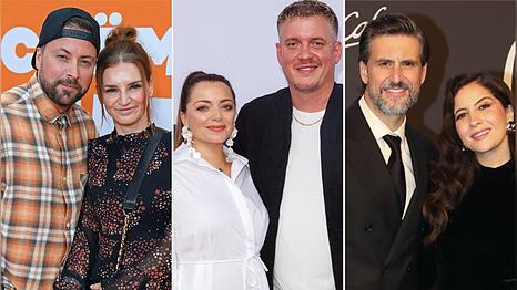 Felix von Jascheroff und Ehefrau Sophie, Anne Menden und ihr Verlobter Gustav Masurek und Tom Beck mit Ehefrau Chryssanthi Kavazi (v.l.).