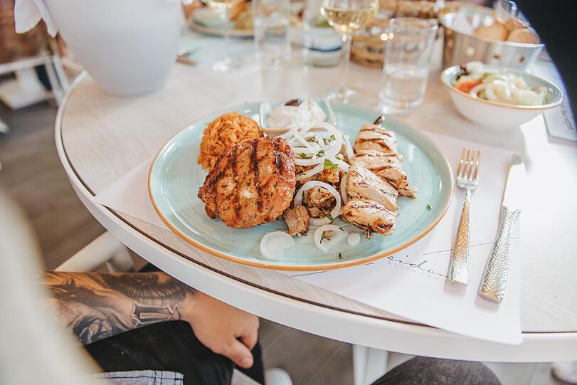 Das Gemüse und das Fleisch kommt aus der Region.