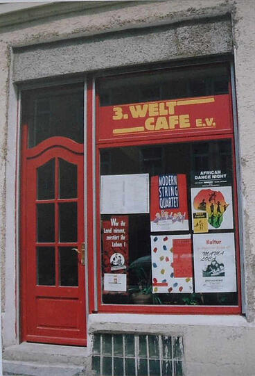 Das 3.Welt-Cafe in Sendling: der Vorgänger des Eine-Welt-Hauses.