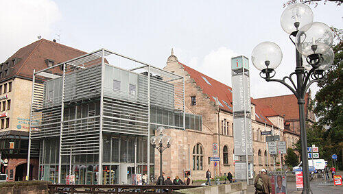Kulturelles Zentrum in Nürnberg: Das Künstlerhaus - vor 100 Jahren eingeweiht, seit 2008 Teil des KunstKulturQuartiers. Kulturelles Zentrum in Nürnberg: Das Künstlerhaus - vor 100 Jahren eingeweiht, seit 2008 Teil des KunstKulturQuartiers.