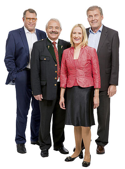 Das sind die vier Kandidaten der CSU-München Süd (von links): Michael Kuffer, Otto Seidl, Dr. Manuela Olhausen und Johann Stadler.