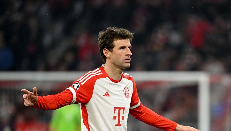 Münchens Thomas Müller in Aktion.